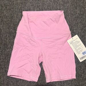 lululemon athletica Light Pink Bike Shorts
